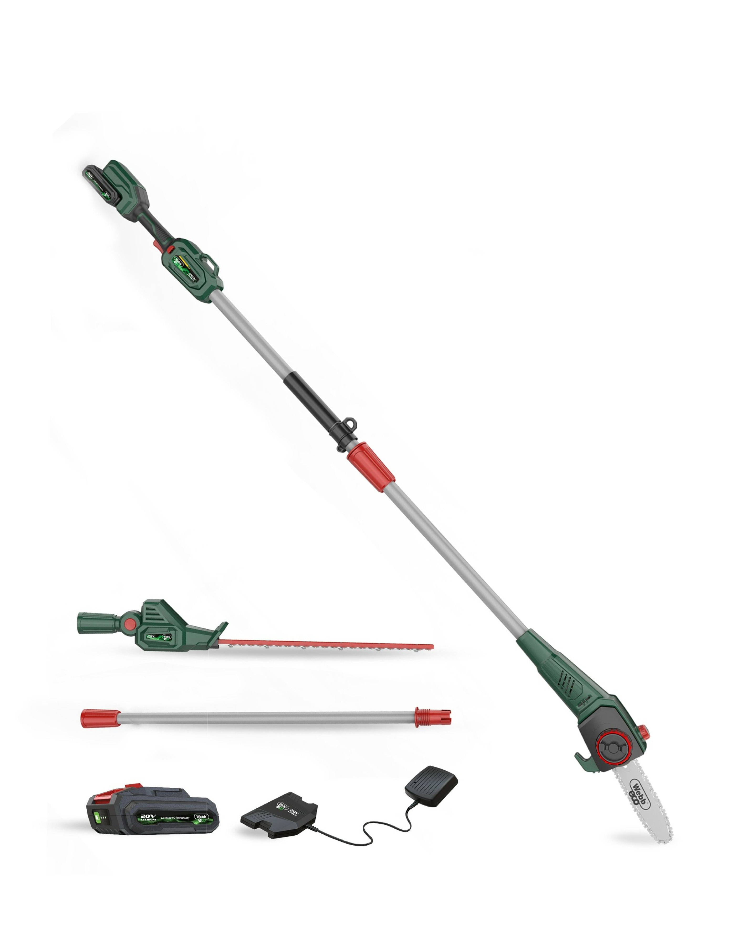 New In - Webb 20V 50cm Hedge Trimmer & Pruner