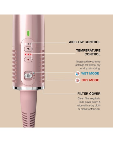 Shark Glossi Hot Tool & Air Glosser HT302UKTL Lychee