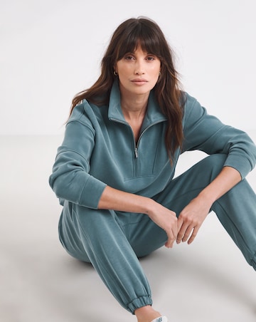 Sweaty Betty Sand Wash Funnel Neck Half Zip