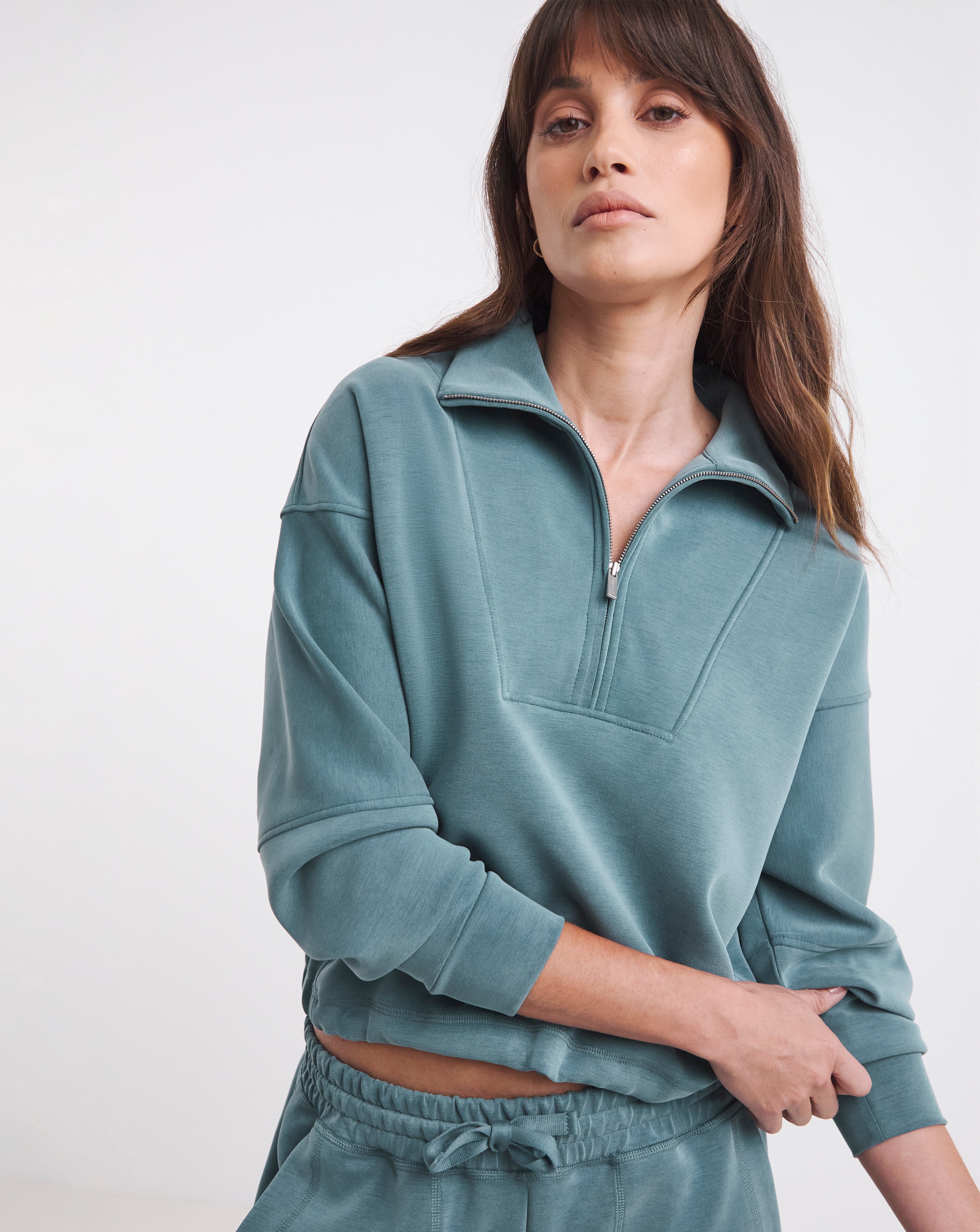New In - Sweaty Betty Funnel Neck 1/2 Zip