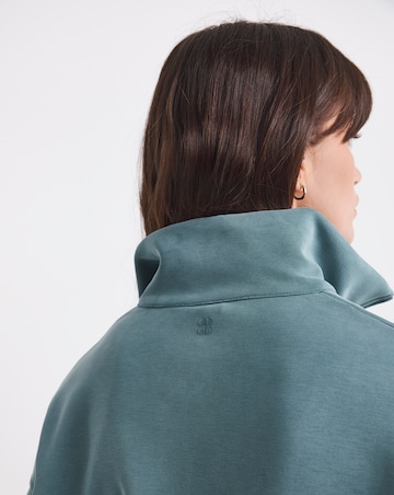 Sweaty Betty Sand Wash Funnel Neck Half Zip