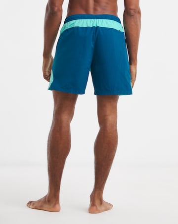Nike 7 Full Lined Zip Colourblock Swim Shorts