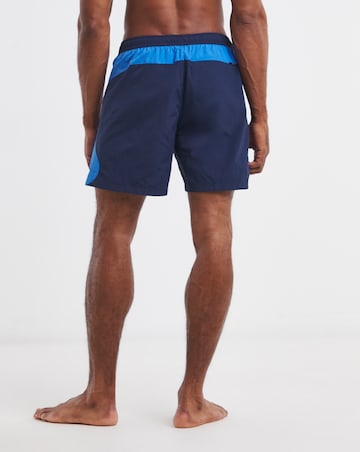 Nike 7 Full Lined Zip Colourblock Swim Shorts
