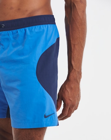 Nike 7 Full Lined Zip Colourblock Swim Shorts