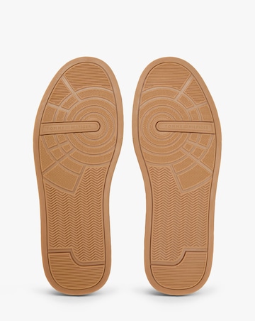 Tommy Hilfiger Leather Court - Ecru/Green