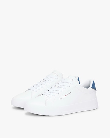 Tommy Hilfiger Leather Court - White/Blue