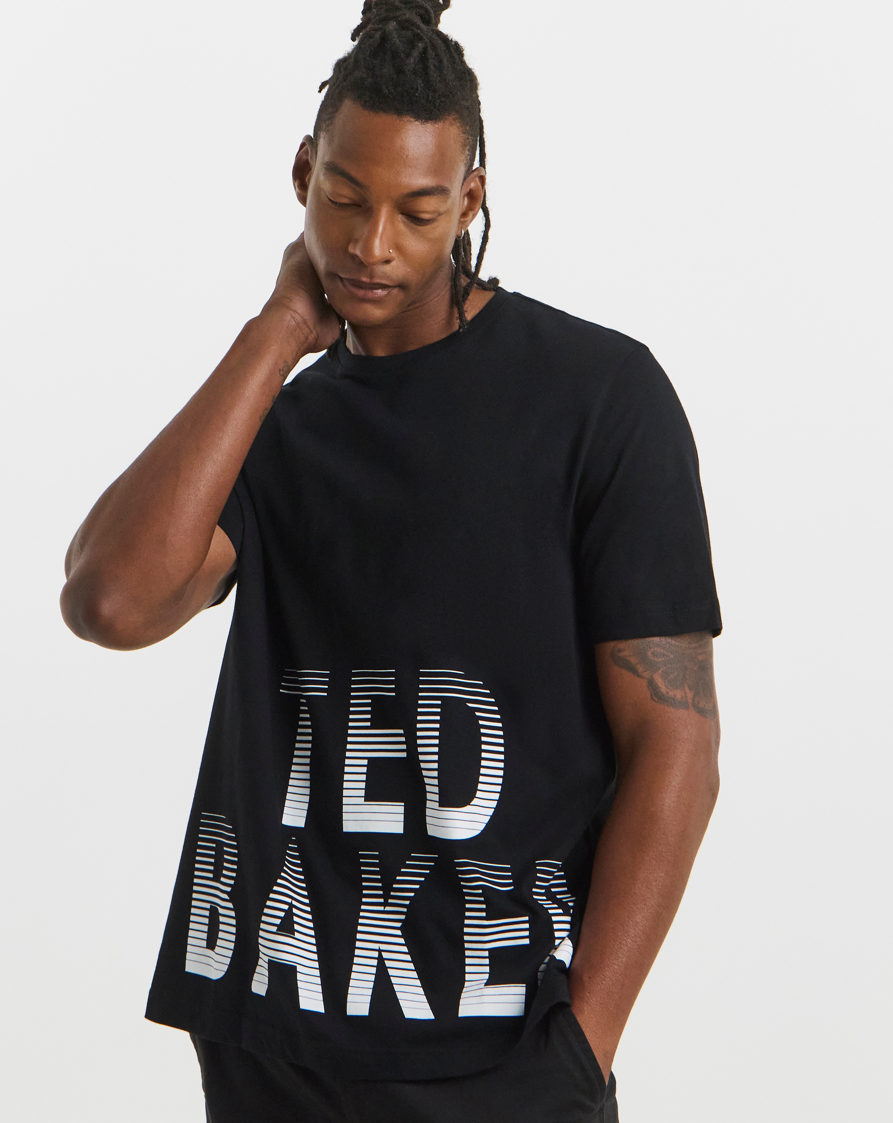 Ted Baker Oversized Logo Tshirt Black