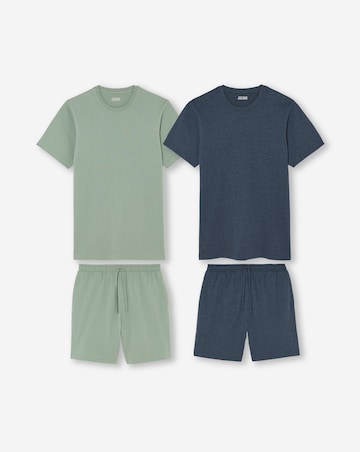 2 Pack T-Shirt And Short PJs