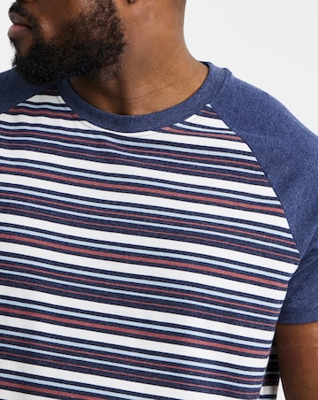 Marl Stripe T-Shirt And Short PJ Set