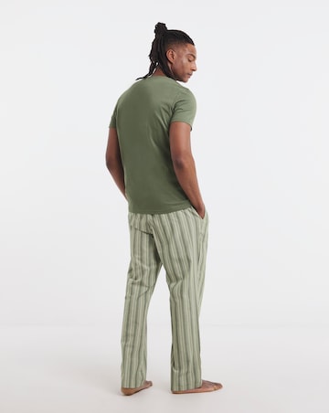 Pocket T-Shirt/Stripe Bottom Pyjama Set