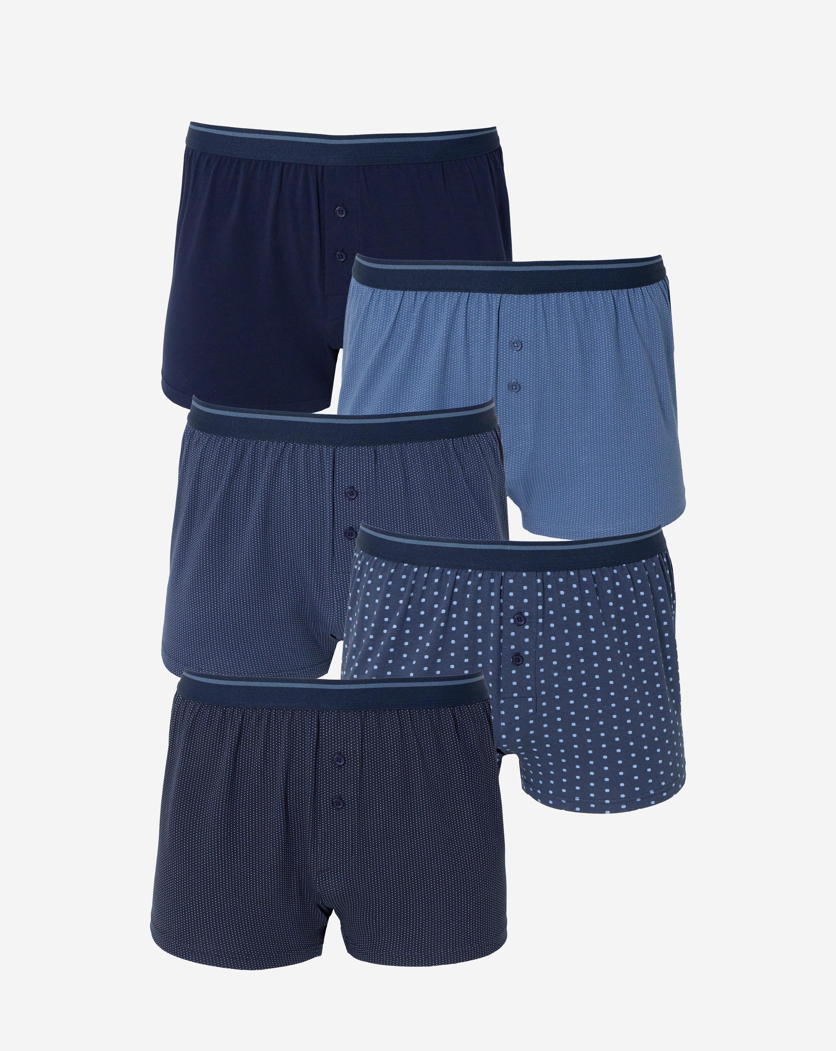New In - 5 Pack Polka Dot Loose Boxers