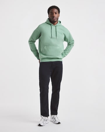 Union Garment Dyed Relaxed Fit Hooded Sweatshirt- Green