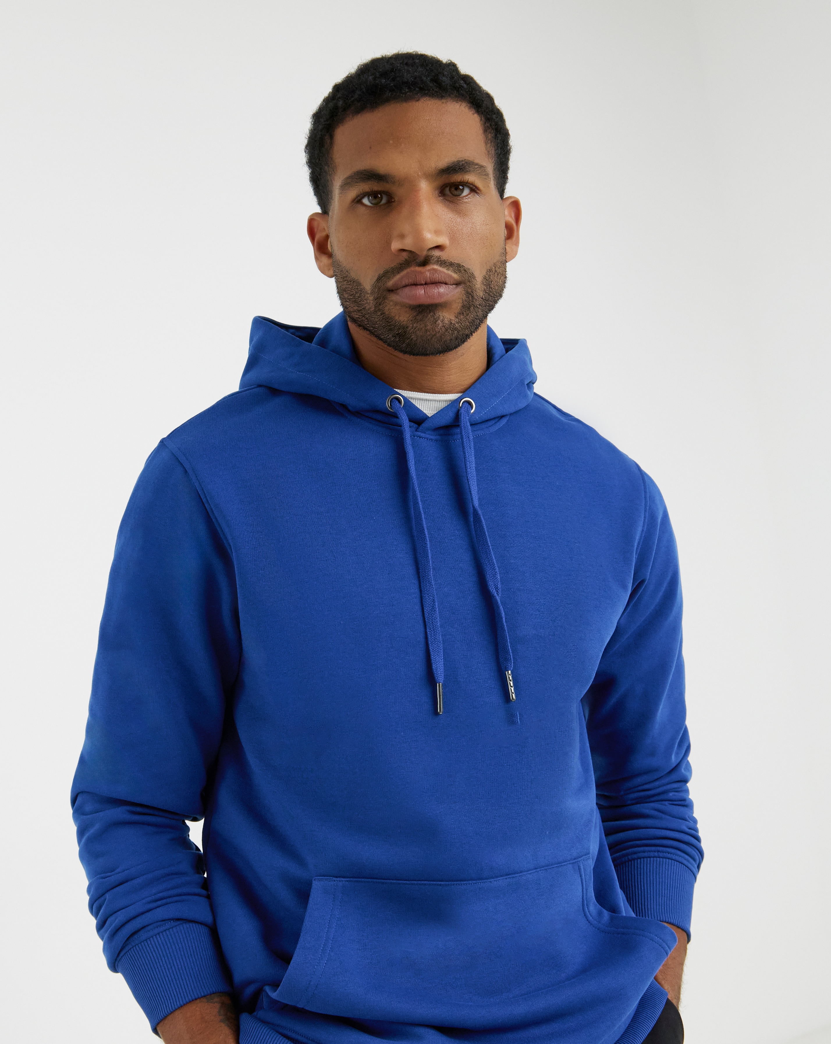 Overhead Hoodie Long - Cobalt