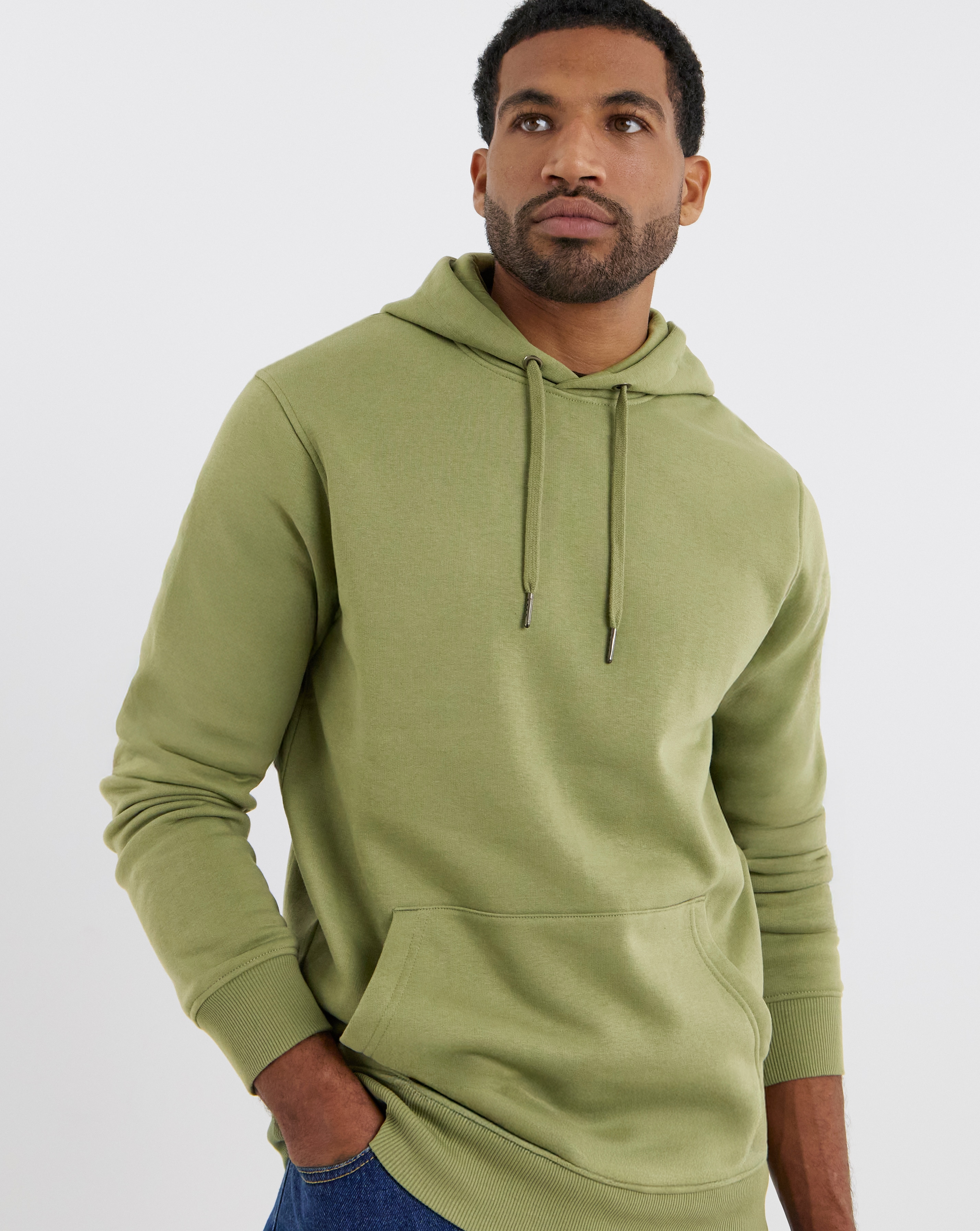 New In - Overhead Hoodie Long - Green