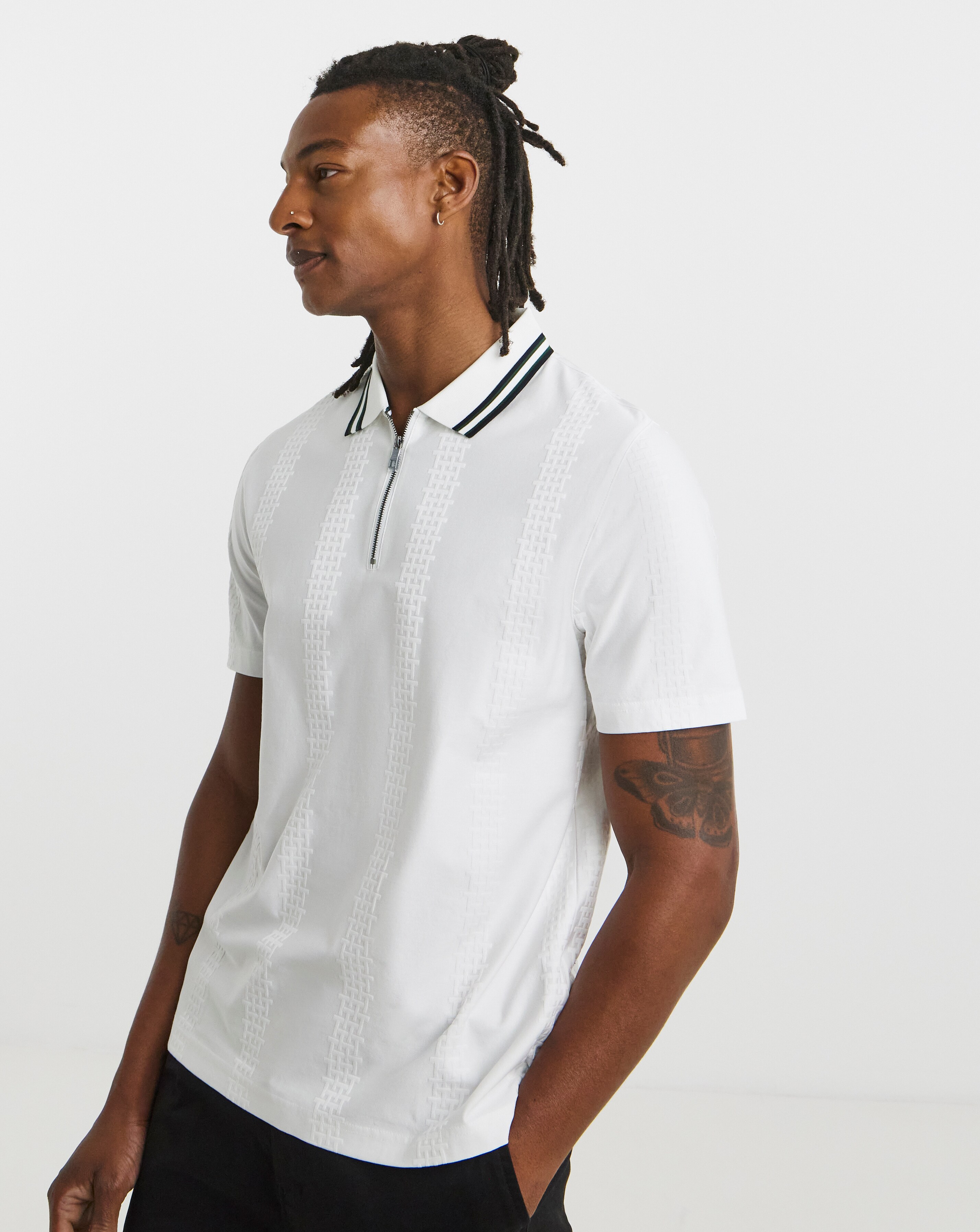 Ted Baker Zip Neck Orbite Polo Shirt