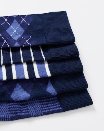 5 Pack Argyle Mix Ankle Socks