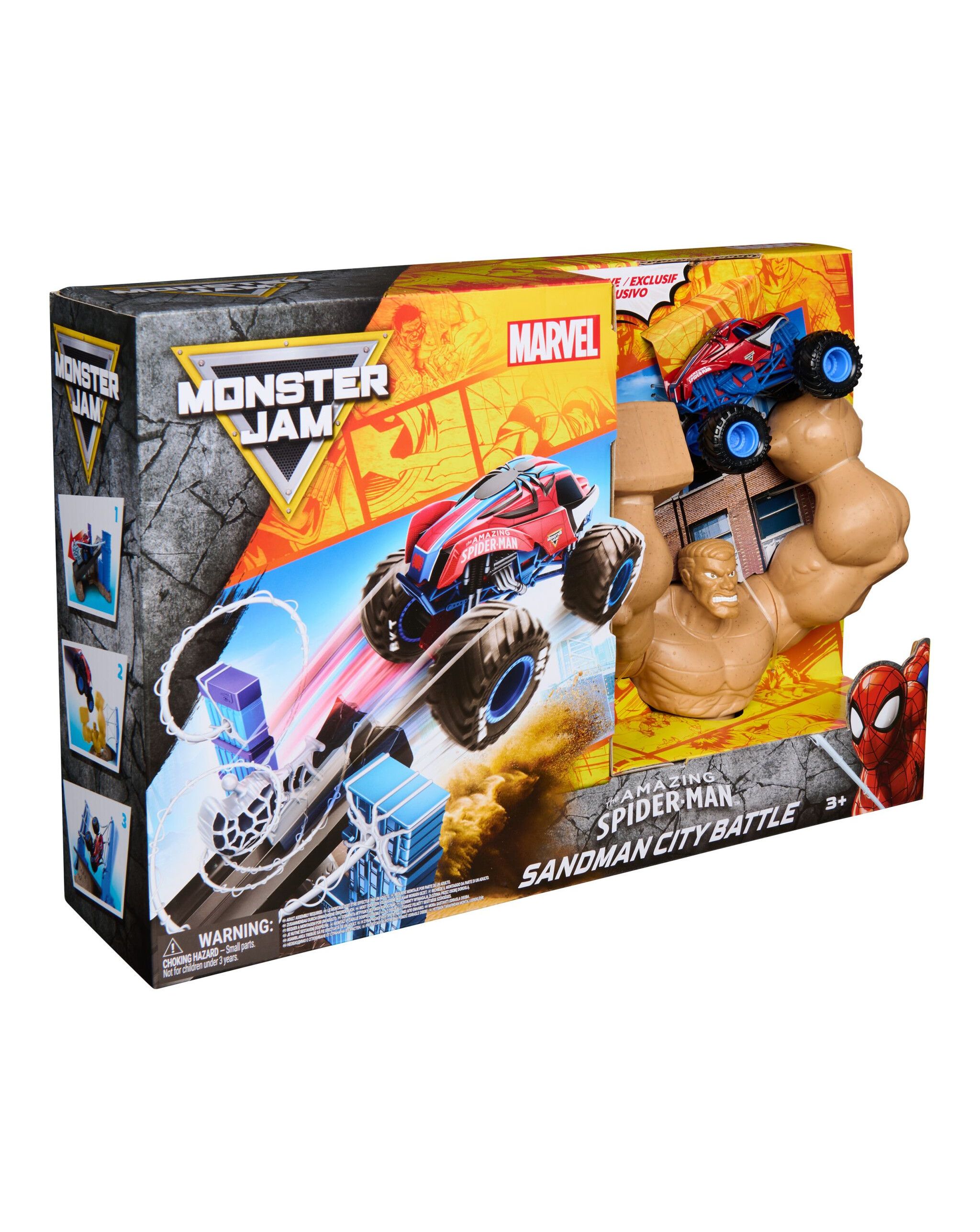 Monster Jam 1:64 Marvel Playset