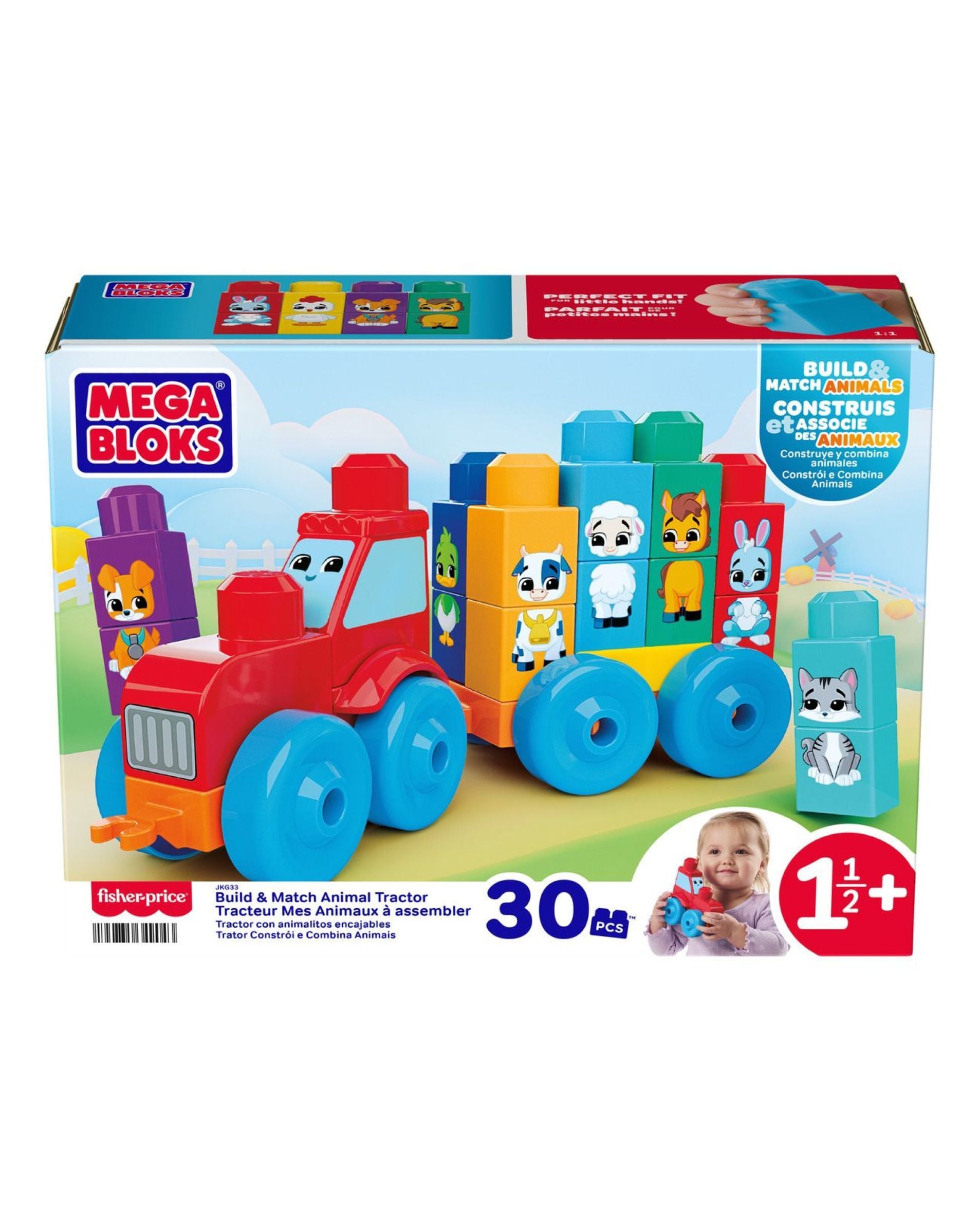 Mega Bloks Build & Match Animal Tractor