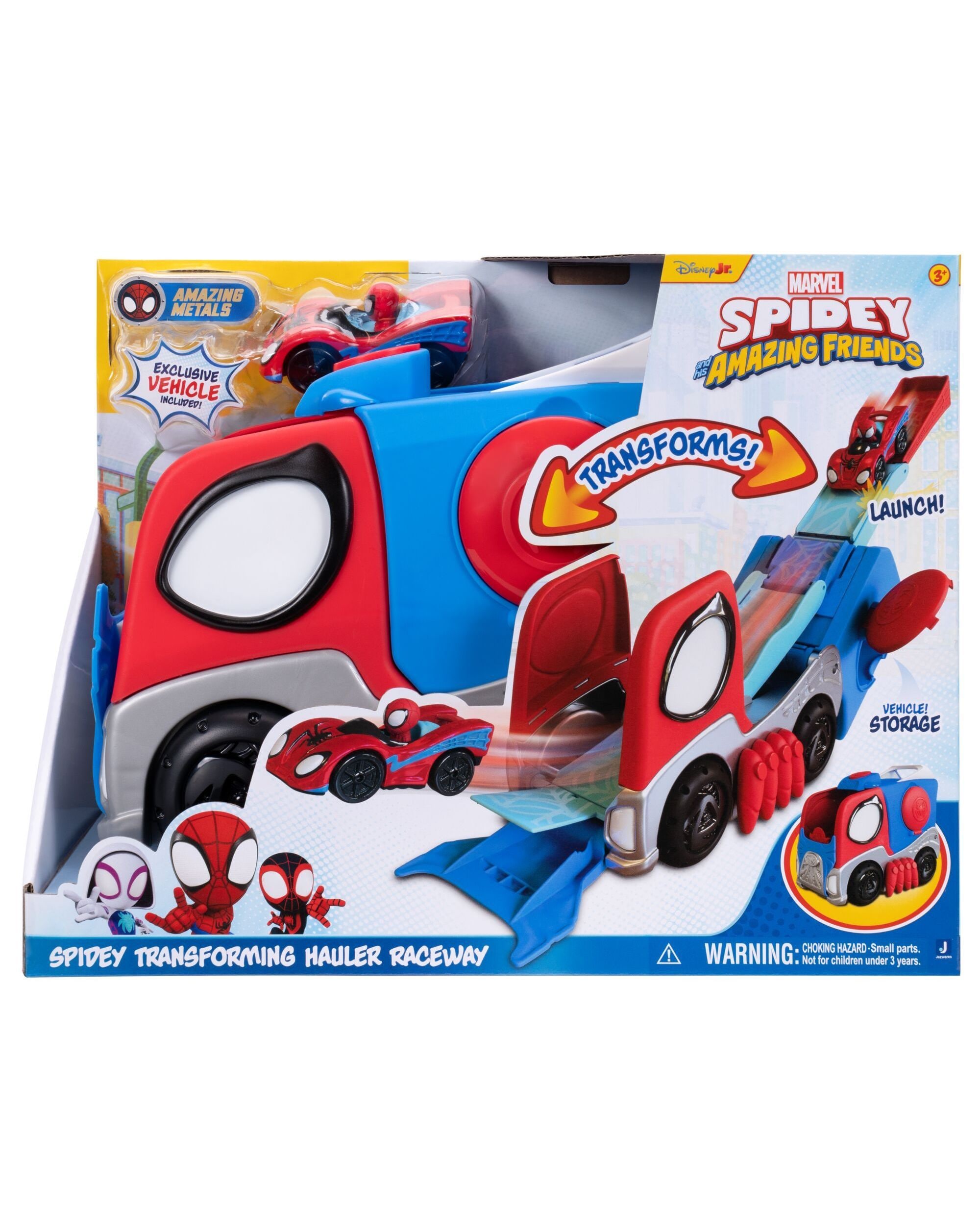 Spidey and Friends - Transforming Hauler Raceway