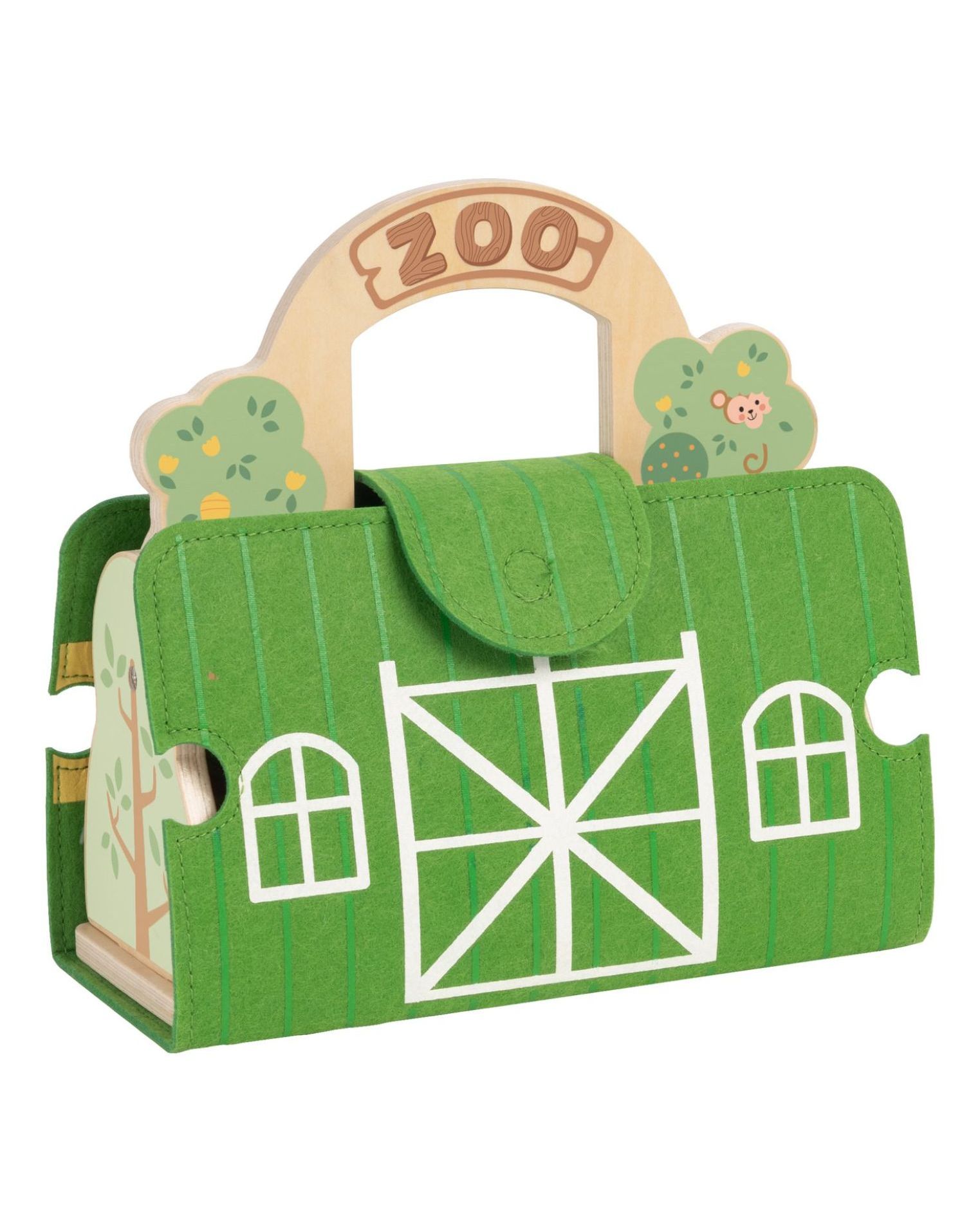 Wooden and Felt Zoo Play Set