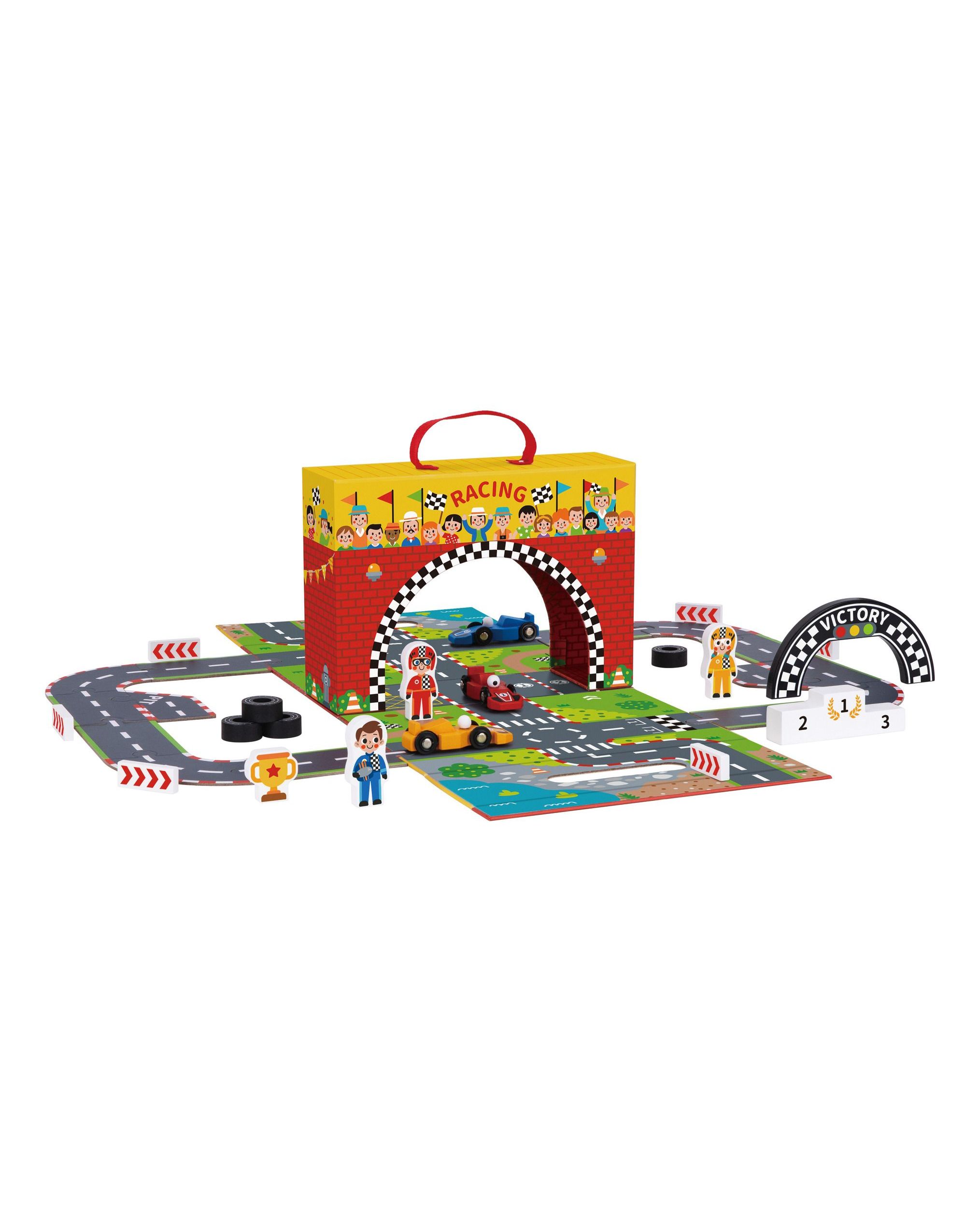 Wooden Racing Play Box