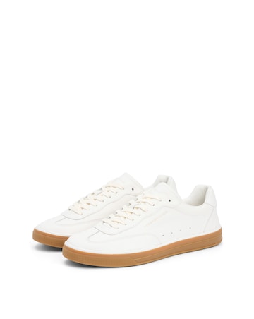 Tommy Hilfiger Lo Lux Leather Trainer - Ecru