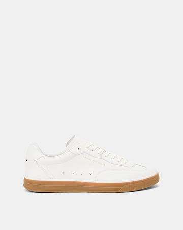 Tommy Hilfiger Lo Lux Leather Trainer - Ecru