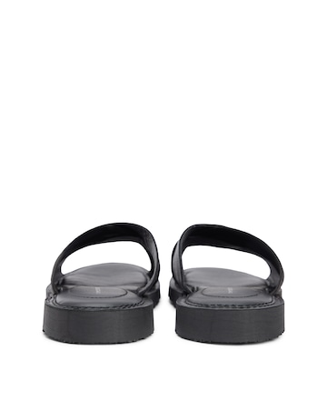 Tommy Hilfiger Leather Sandal - Black