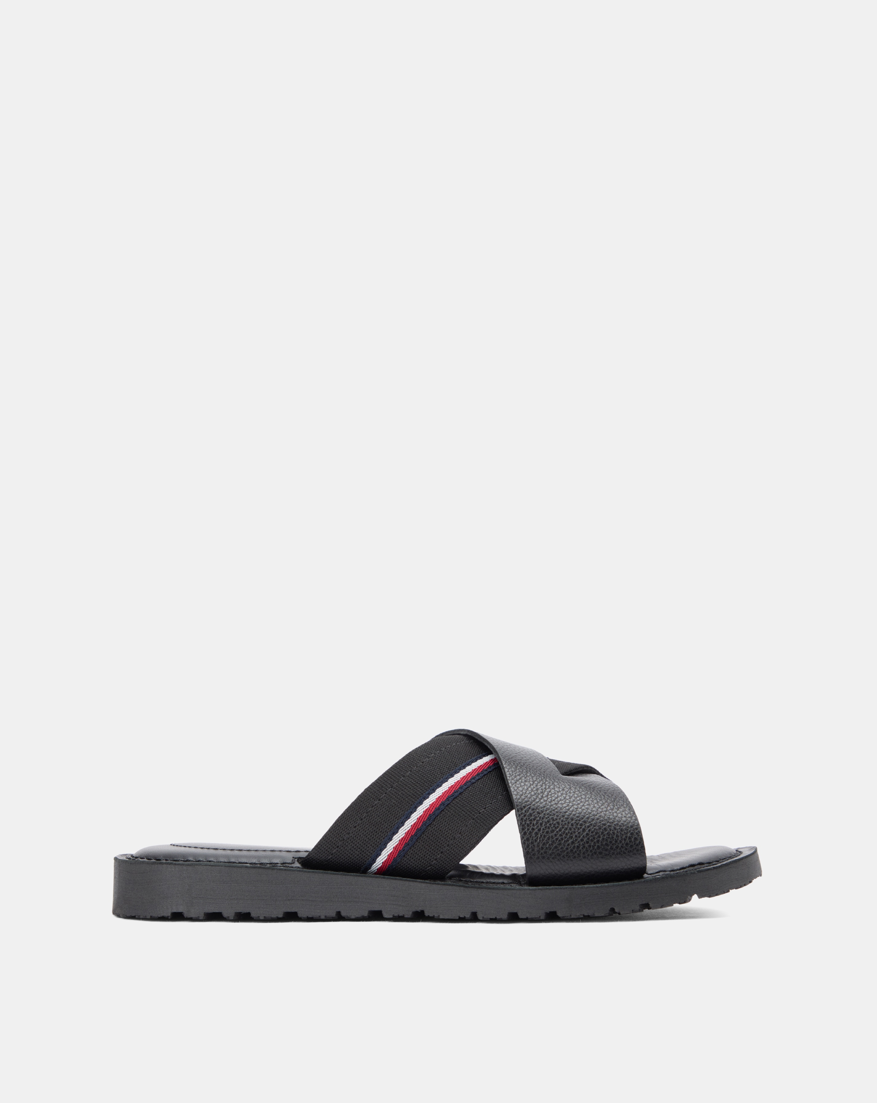 New In - Tommy Hilfiger Leather Sandal - Black