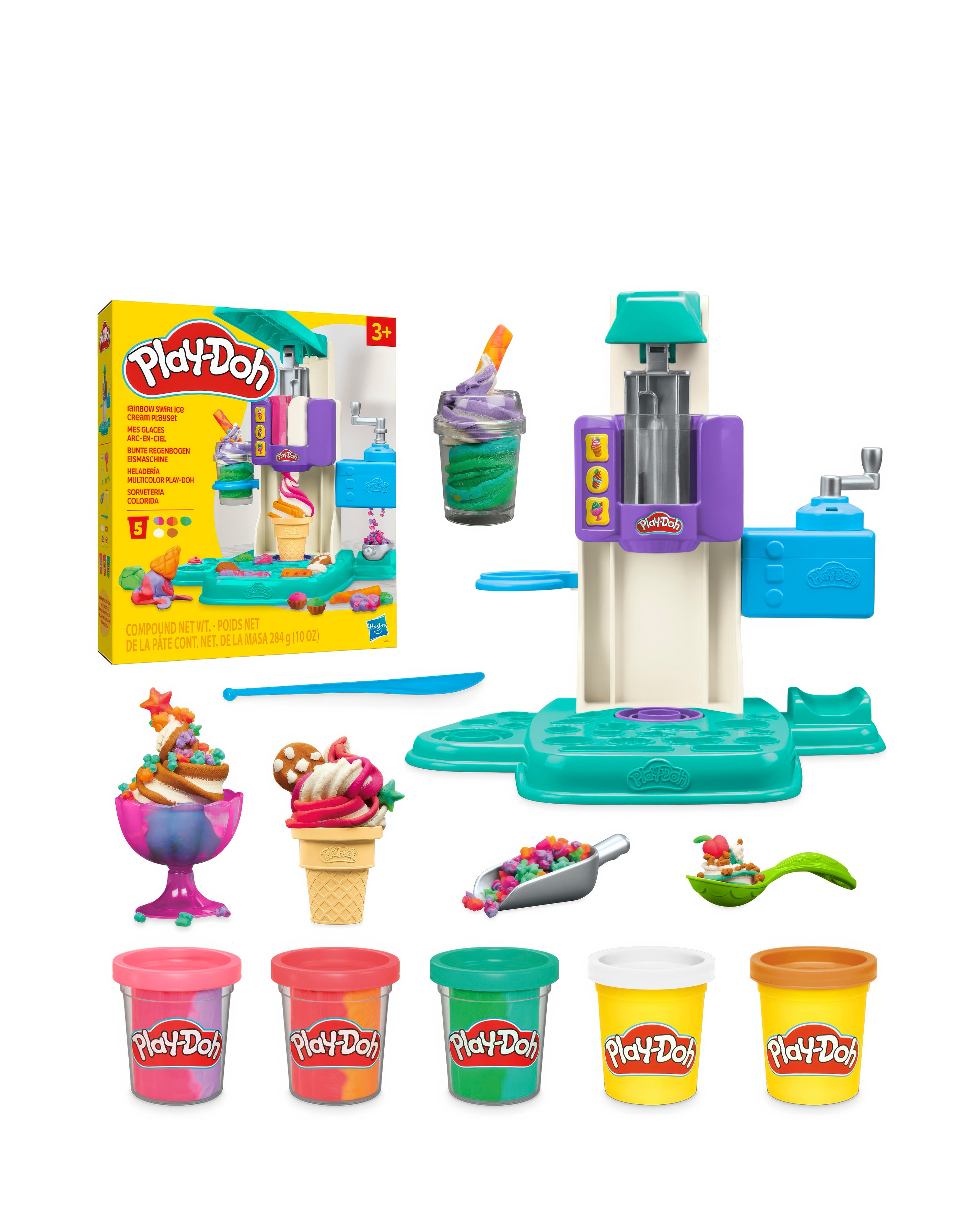 Play-Doh Rainbow Swirl Ice Cream Playset