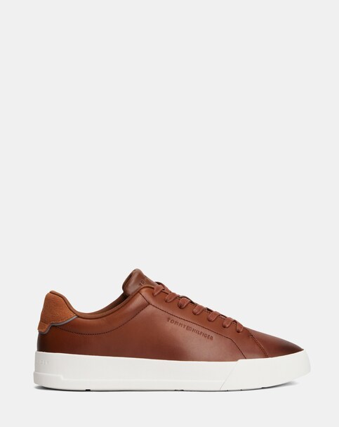New In - Tommy Hilfiger Court Trainers - Cognac