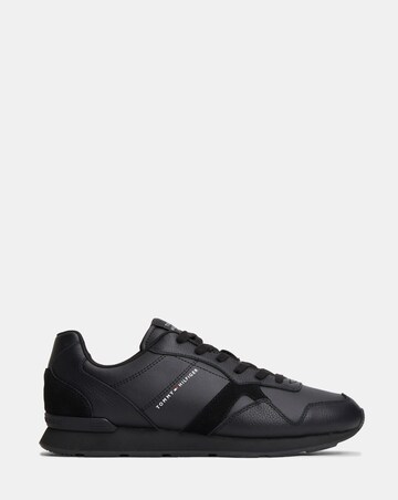 Tommy Hilfiger Leather Runner - Black