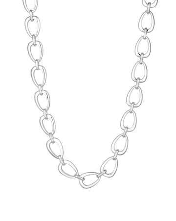 Inicio Recycled Sterling Silver Plated Open Linked Necklace