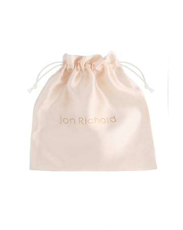 Jon Richard Silver Plated Mia Pearl And Crystal Long Hair Vine - Gift Pouch