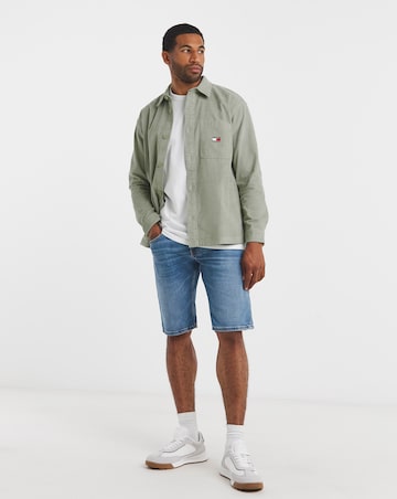 Tommy Jeans Cord Overshirt - Sage