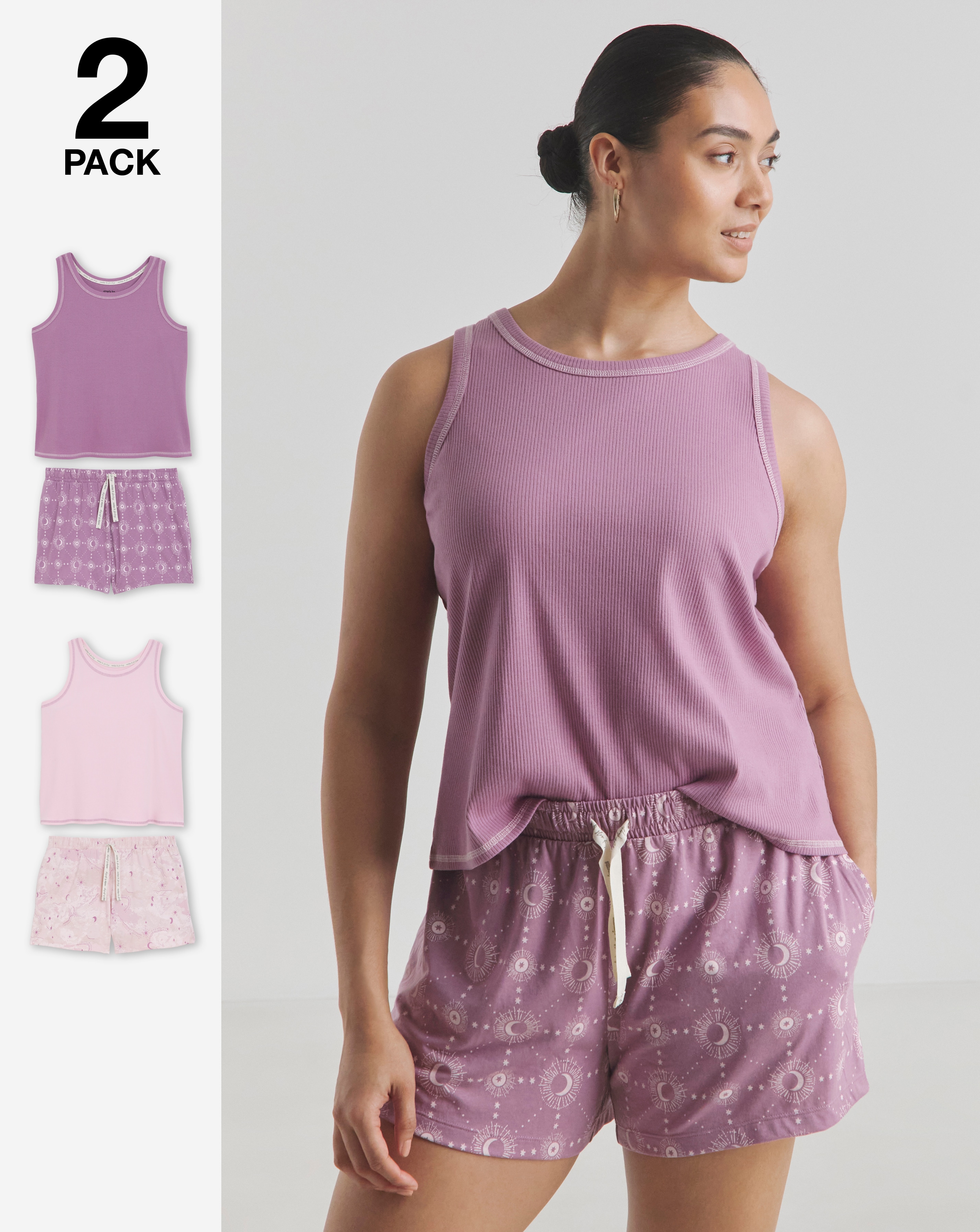 Celestial 2 Pack Racer Vest Shortie Set