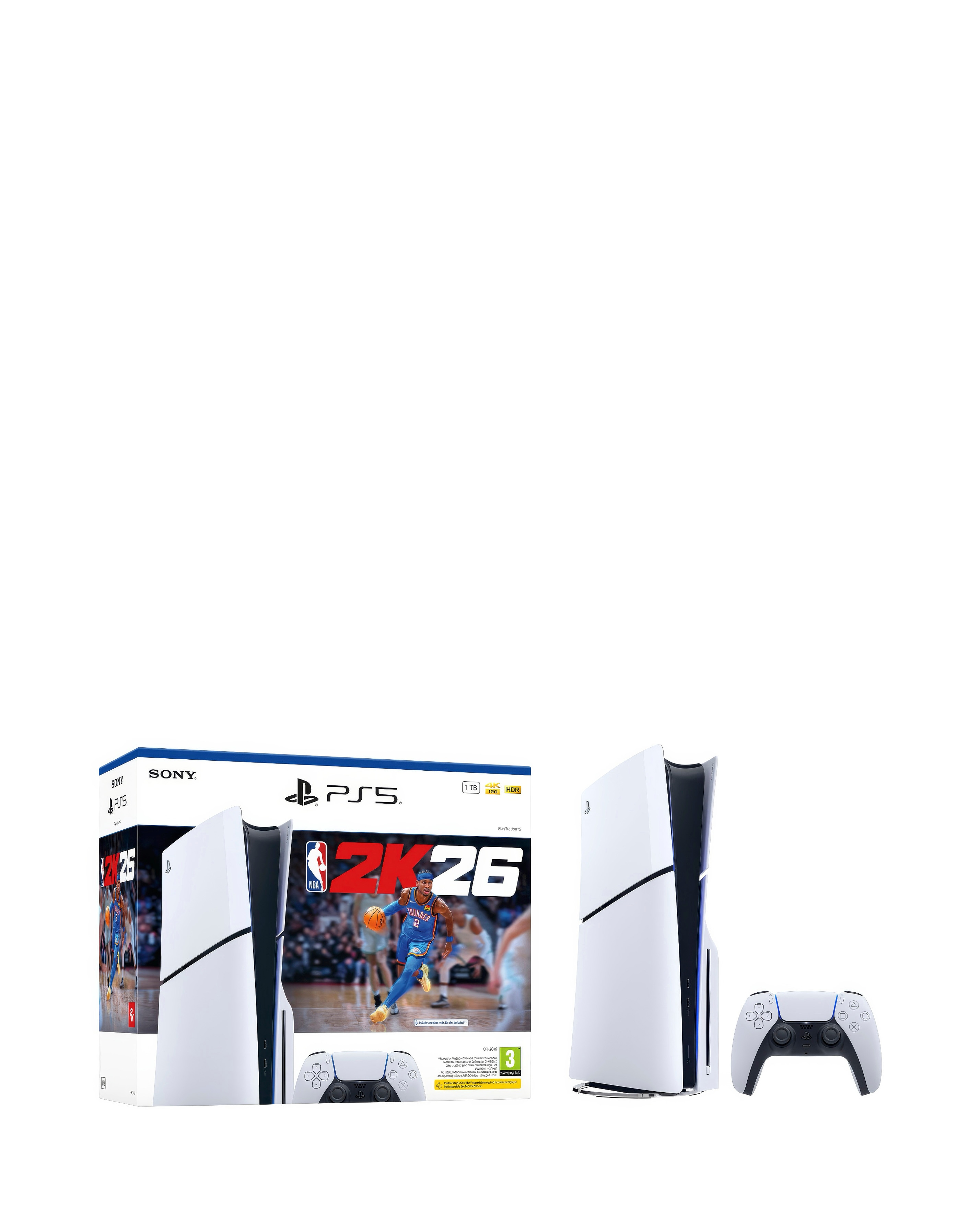 Playstation 5 Disc Console + NBA 2K26