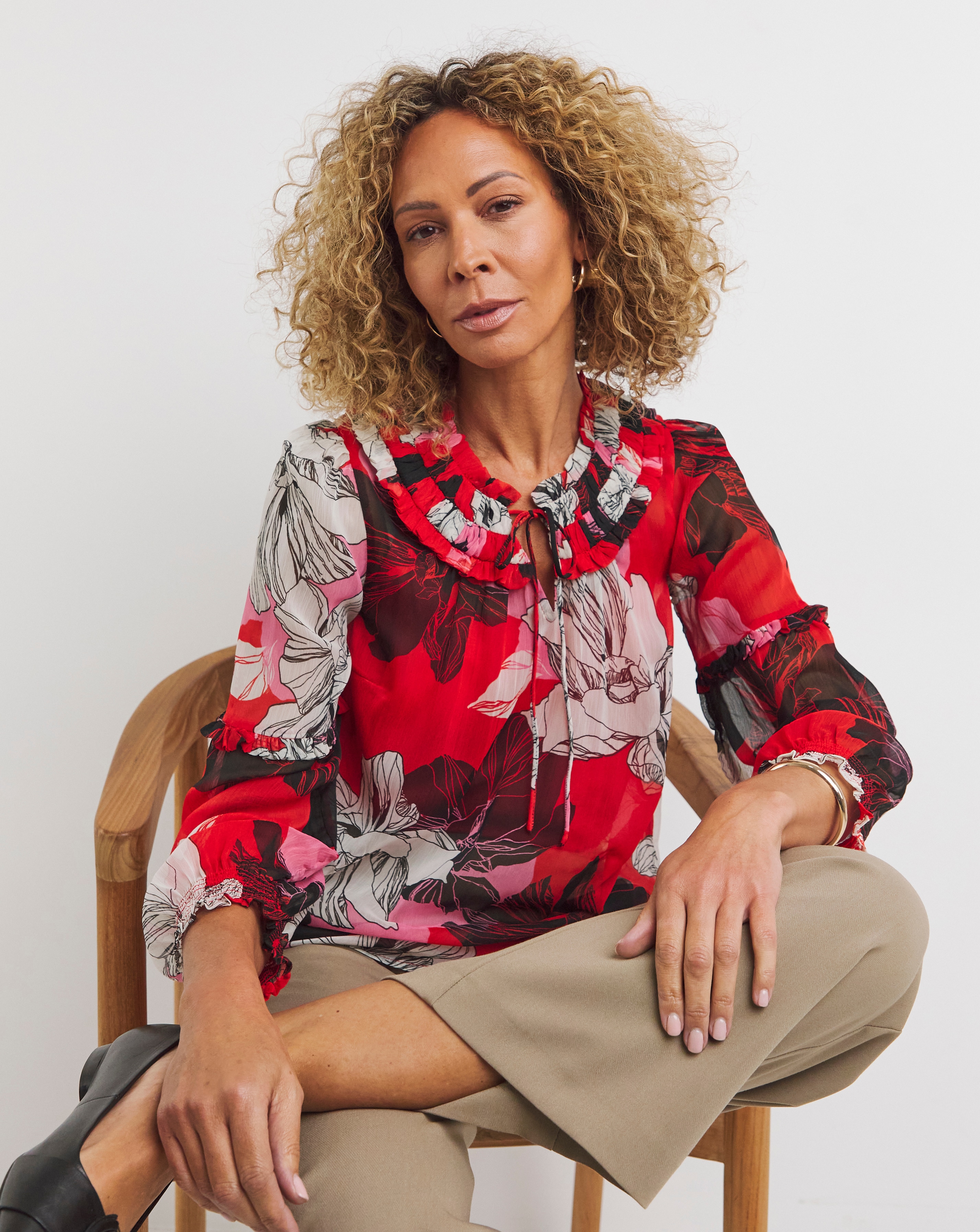 Pleated Collar Blouse