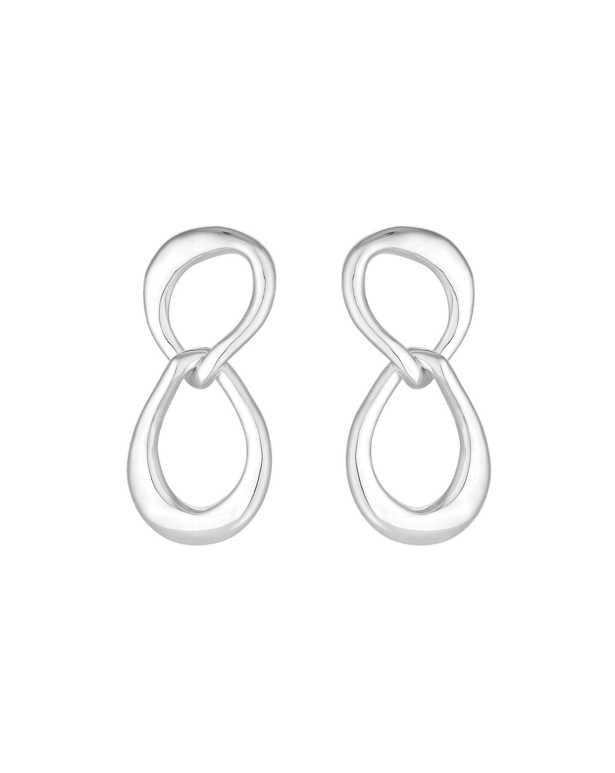 Simply Silver Polished Oval Earrings