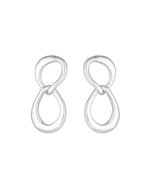 Simply Silver Polished Oval Earrings