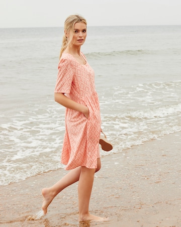 Joules Norah Ditsy Print Square Neck Dress