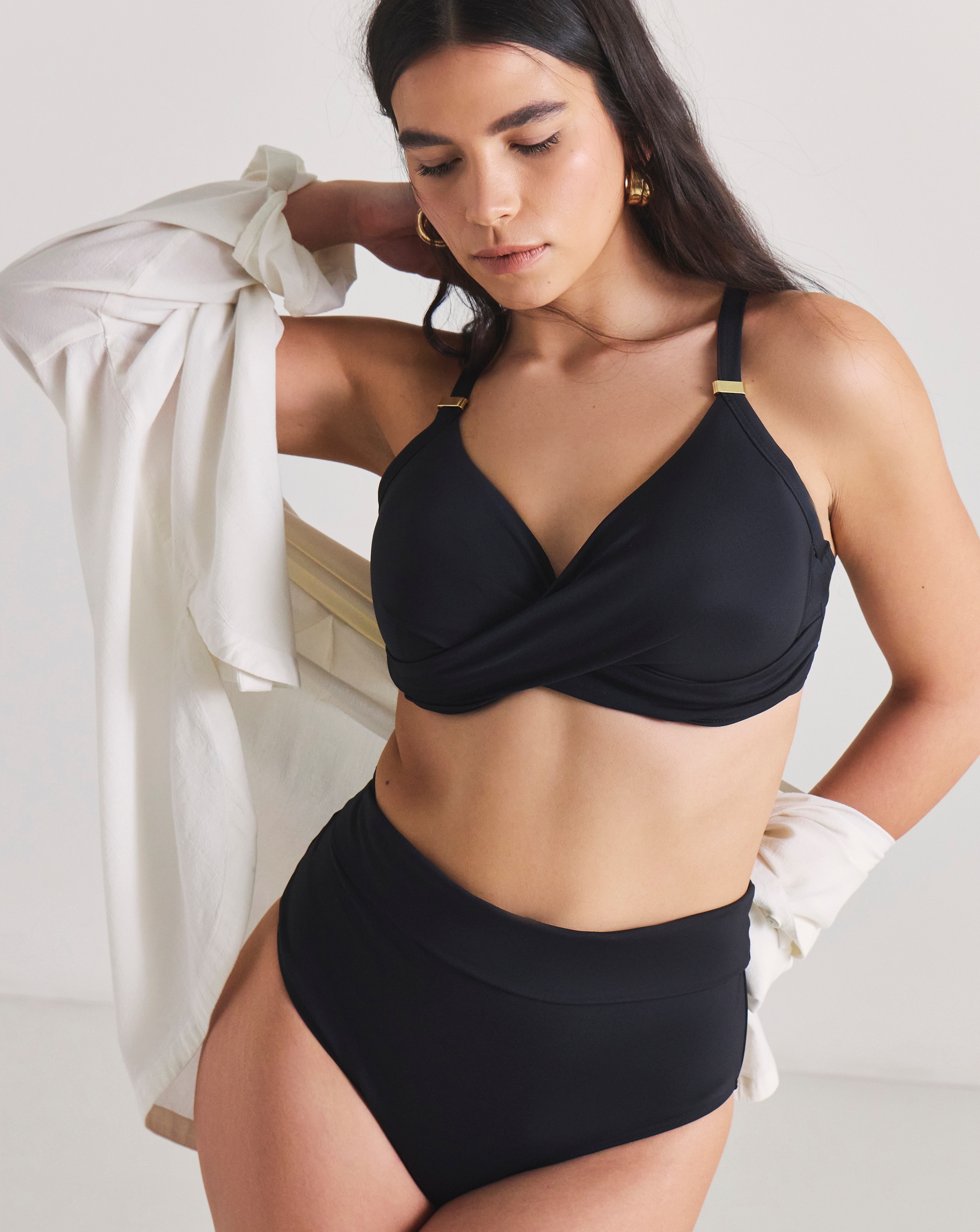 MAGISCULPT FoldOver Black Bikini Bottoms