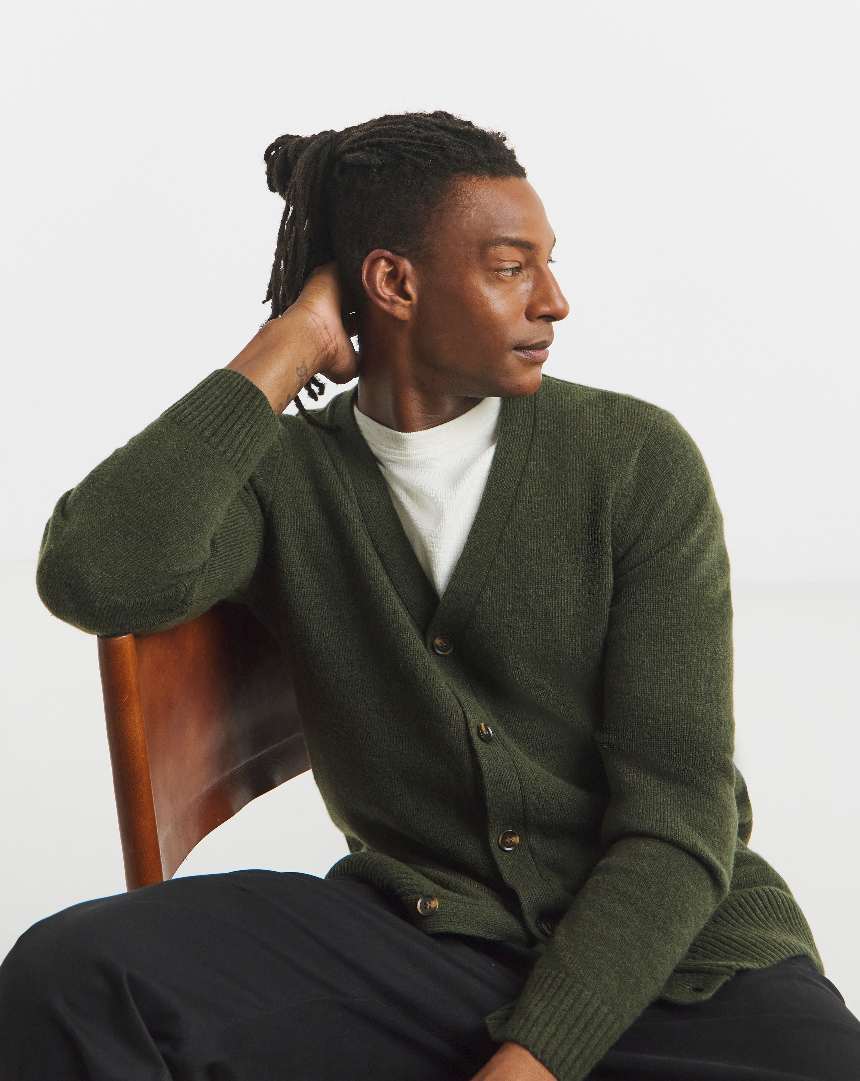 Lambswool Knitted Cardigan