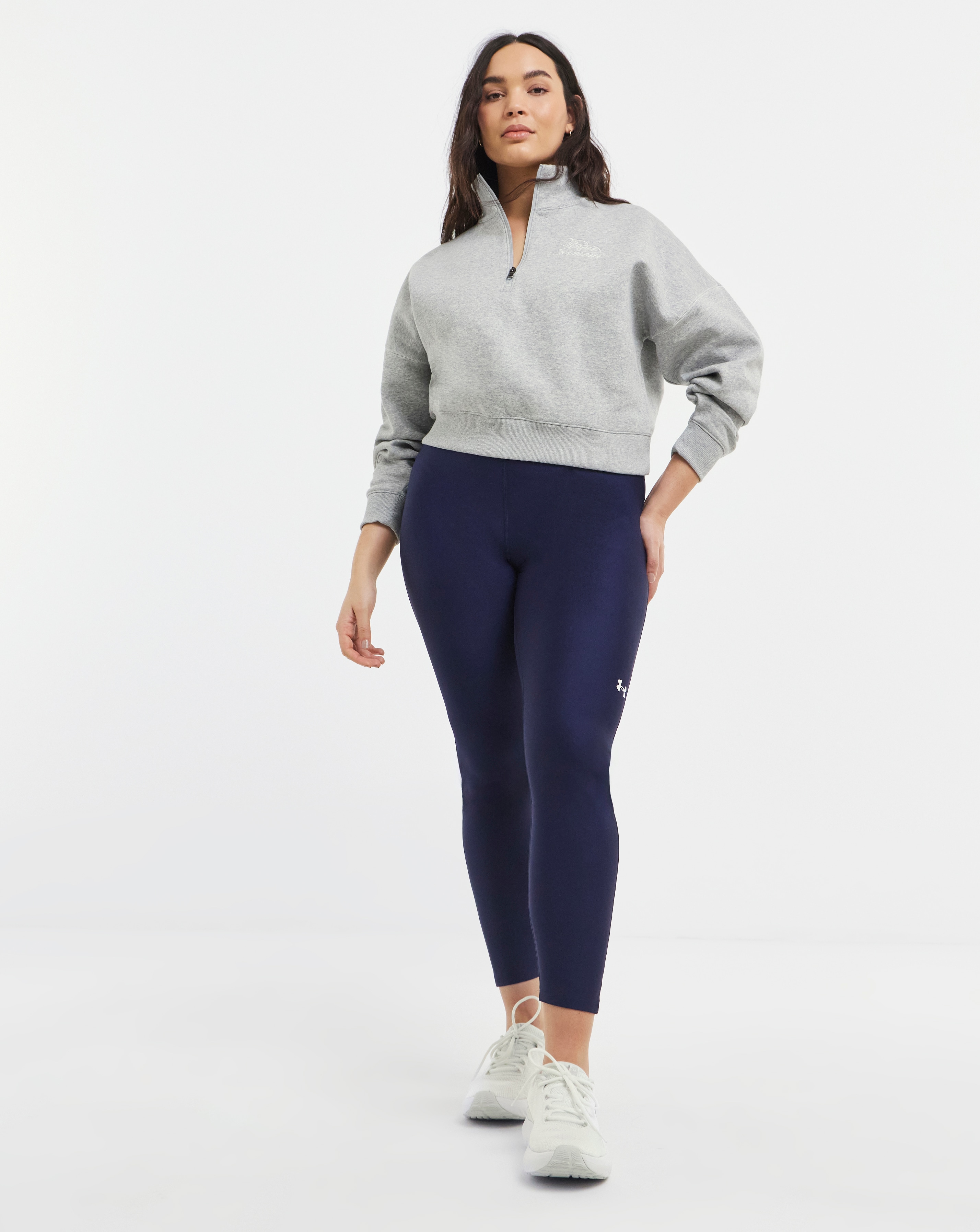 New In - Under Armour Rival Script Half Zip Sweat