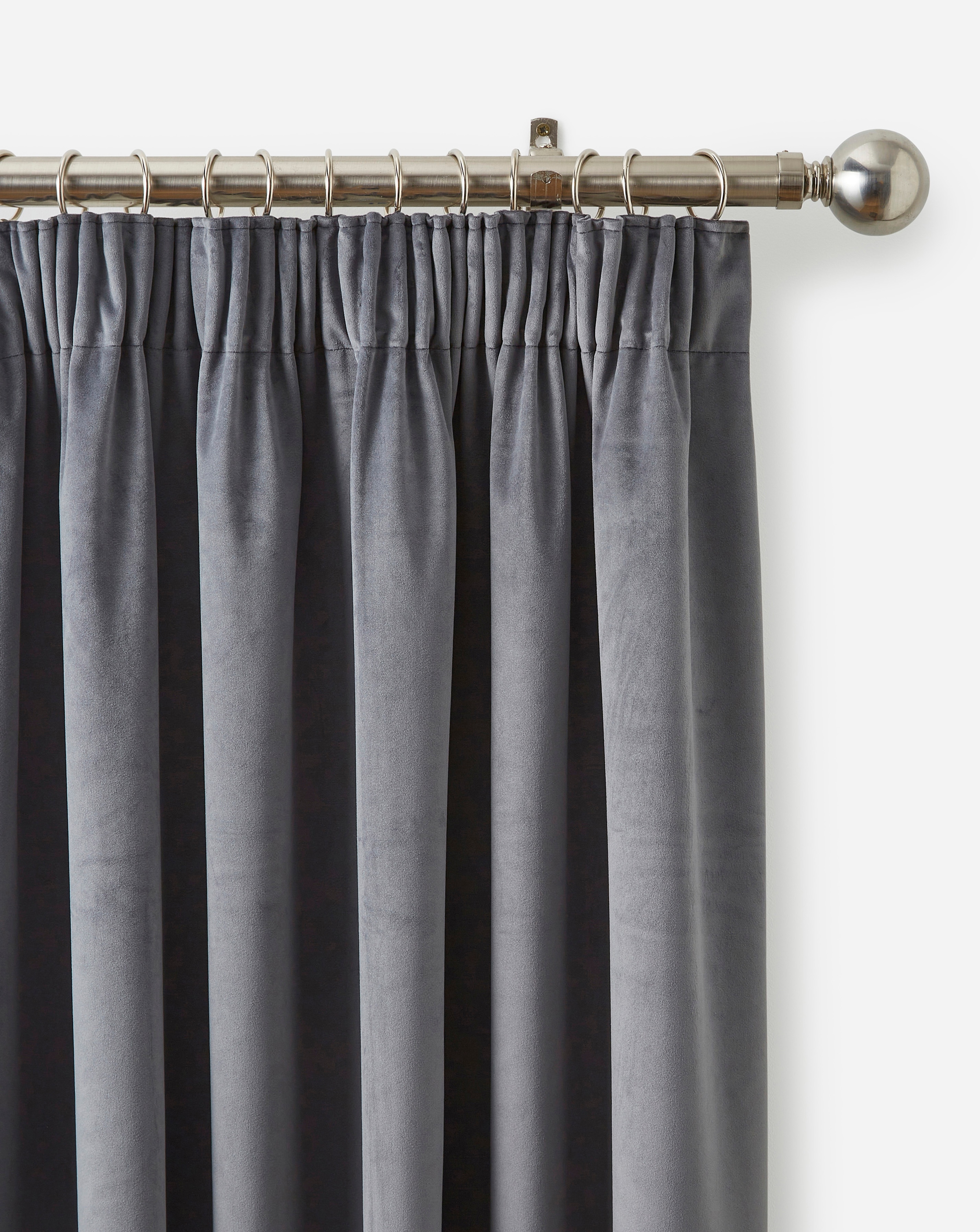 Velvet Pencil Pleat Curtains