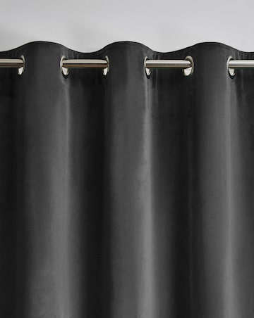 Velour Eyelet Curtains