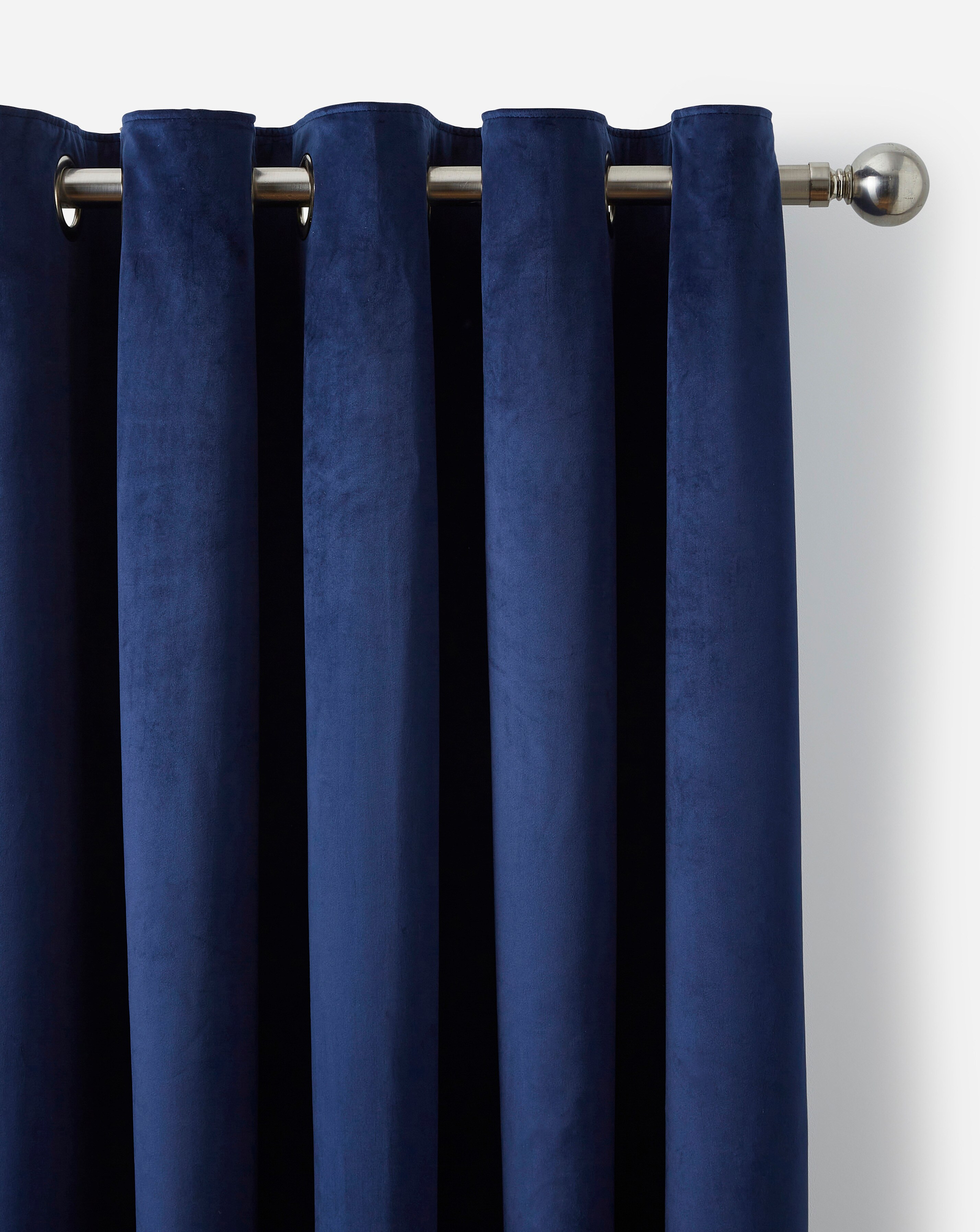 Velour Eyelet Curtains