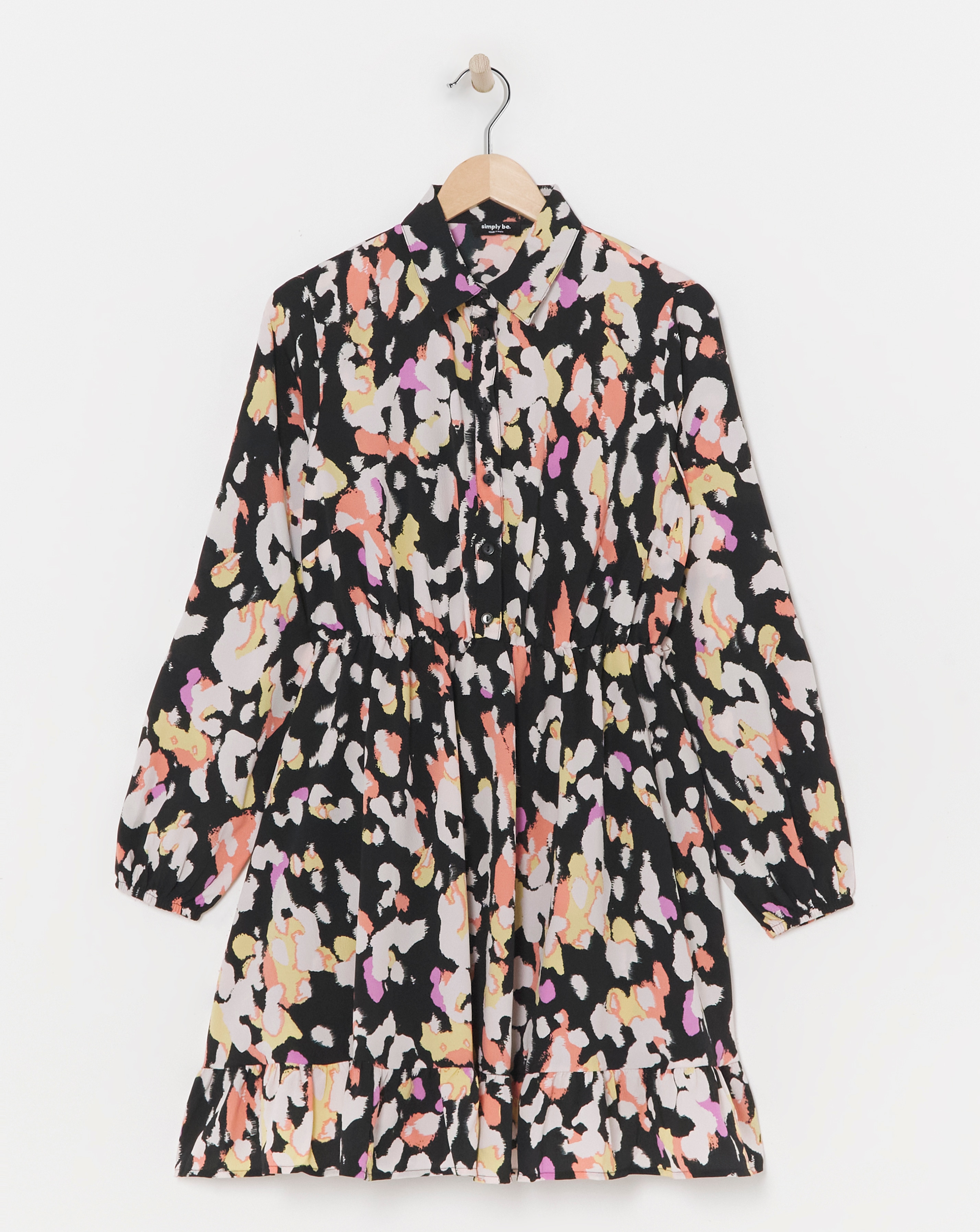 Printed Smock Shirt Dress