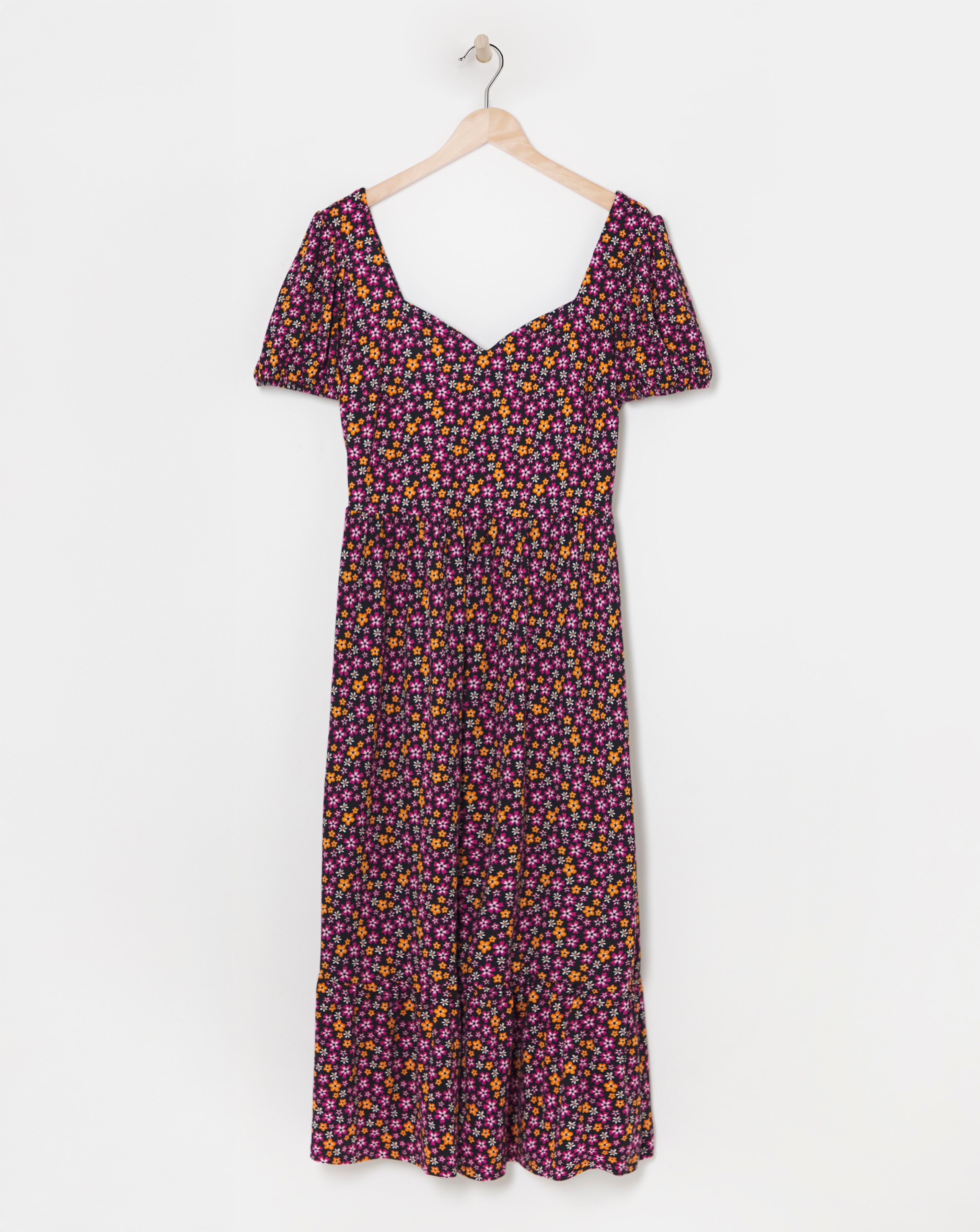 Ditsy Print Supersoft Jersey Maxi Dress