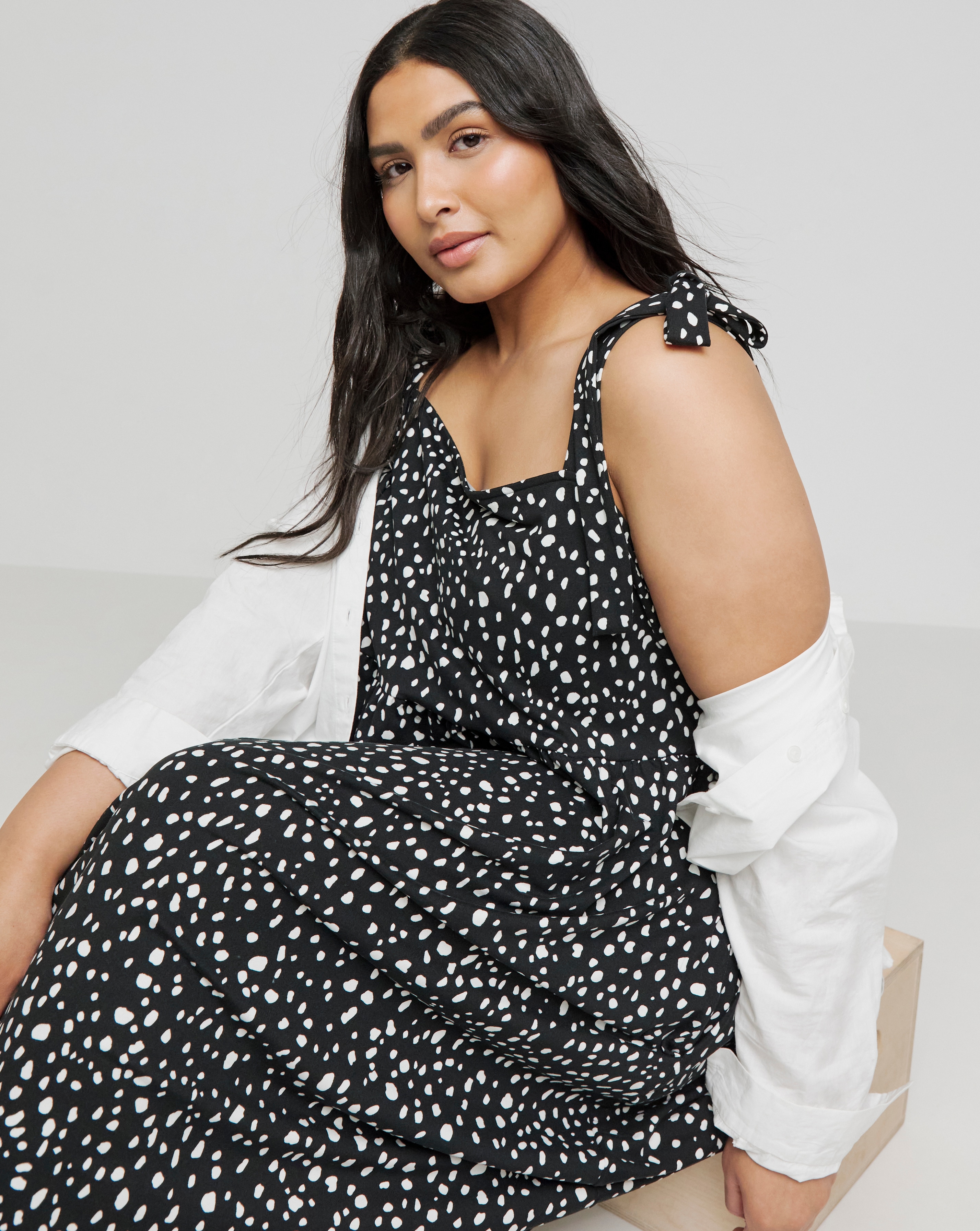 Mono Spot Supersoft Jersey Dress